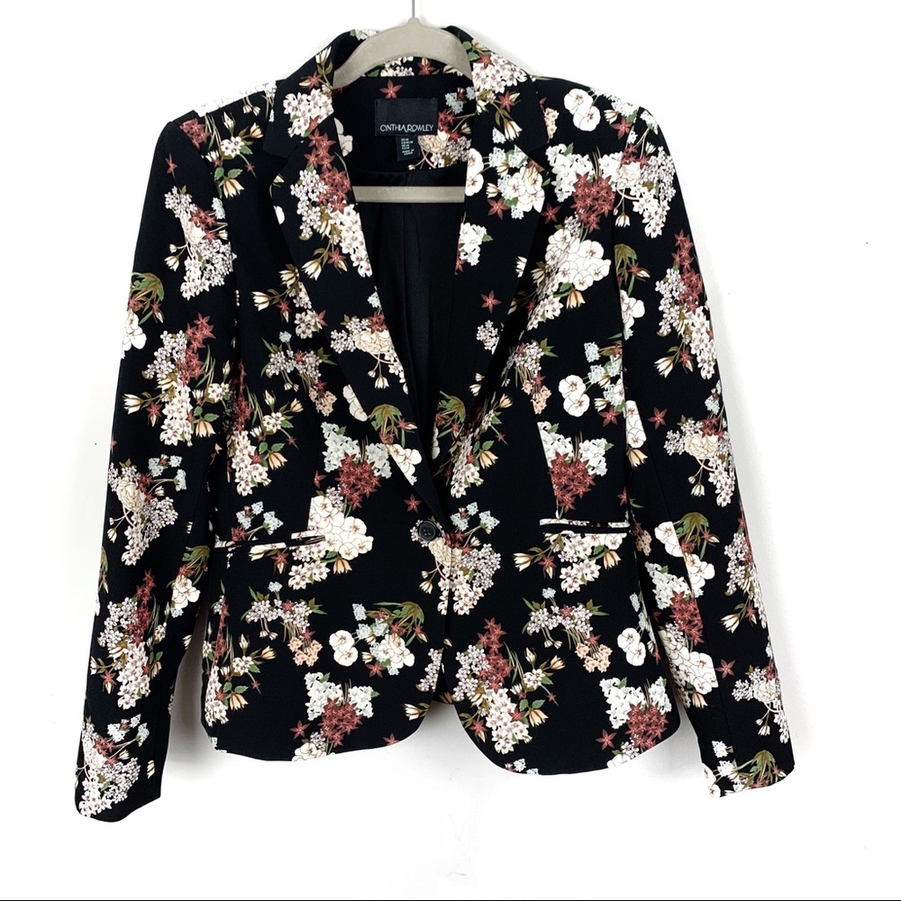 Cynthia Rowley Floral Blazer